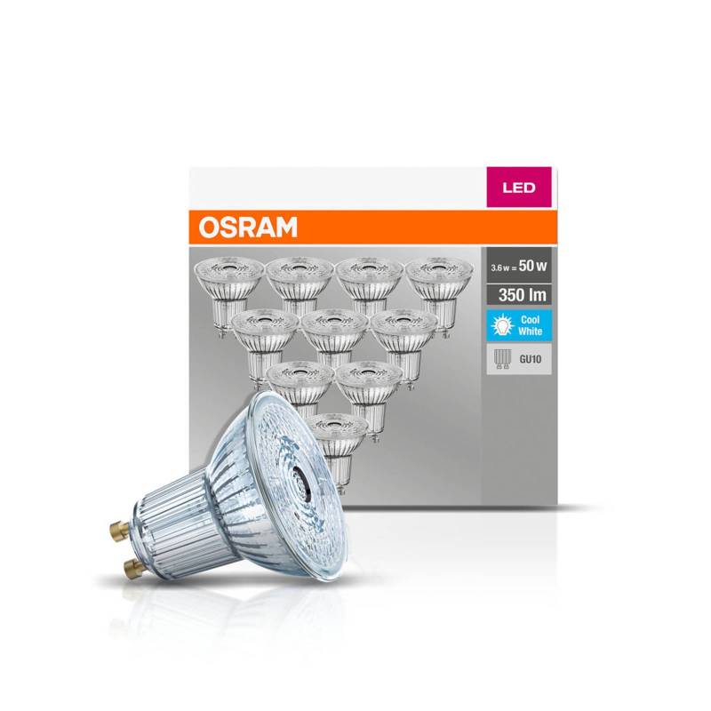 OSRAM LED-Reflektor GU10 4,3W 4.000K 350lm 10er von Osram