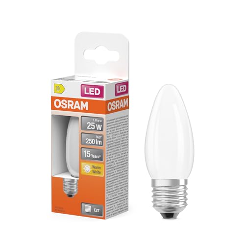OSRAM LED Retrofit CLASSIC B 1.8W 827 Frosted E27 von Osram