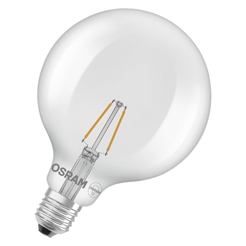 OSRAM LED-Lampe Star Globe G125 25 Filament, 2700 K warmweiß, 1,8 W, E27, klar, 250 lm, 15.000h, für Pendelleuchten, große Ballform, dekorativ OSRAM LED-Lampe Star Globe G125 25 Filament, 2700 K warmweiß, 1,8 W, E27, klar, 250 lm, 15.000h, für Pendelleuchten, große Ballform, dekorativ von Osram