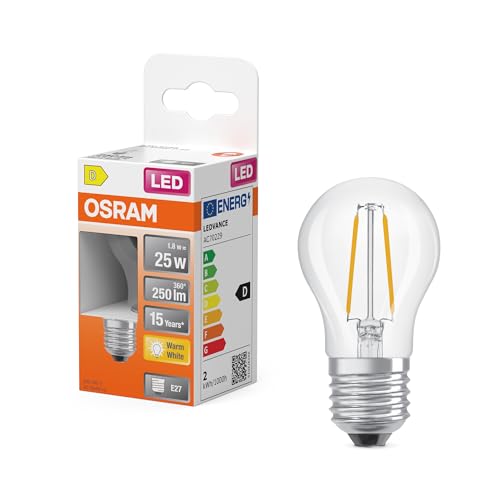 OSRAM LED Retrofit CLASSIC P 1.8W 827 Clear E27 von Osram
