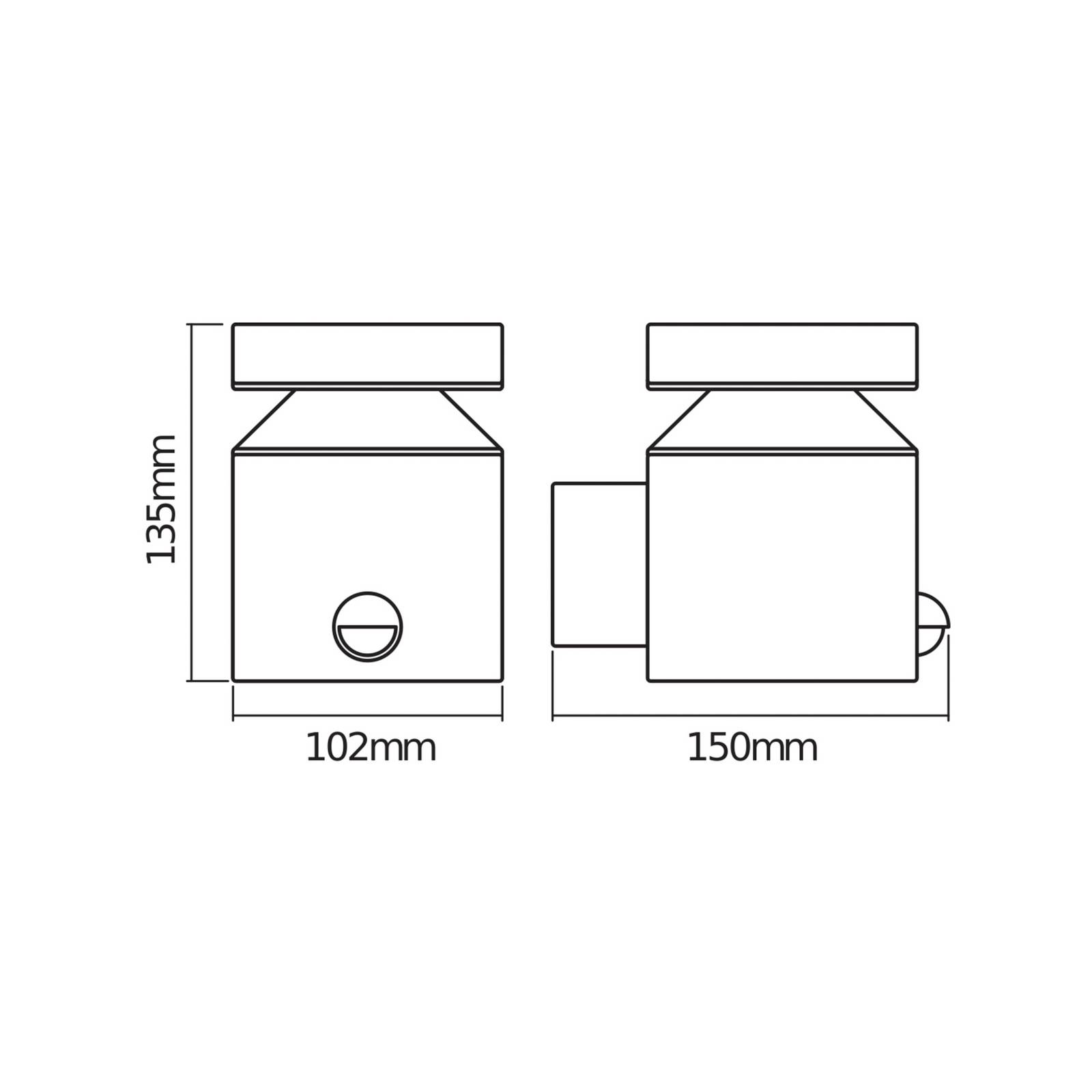 OSRAM LED-Sensor-Außenwandlampe ENDURA STYLE CYLINDER, stahl von Osram