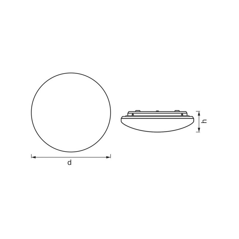 OSRAM LED-Sensor-Deckenleuchte ORBIS IP44, Ø 40 cm, weiß von Osram