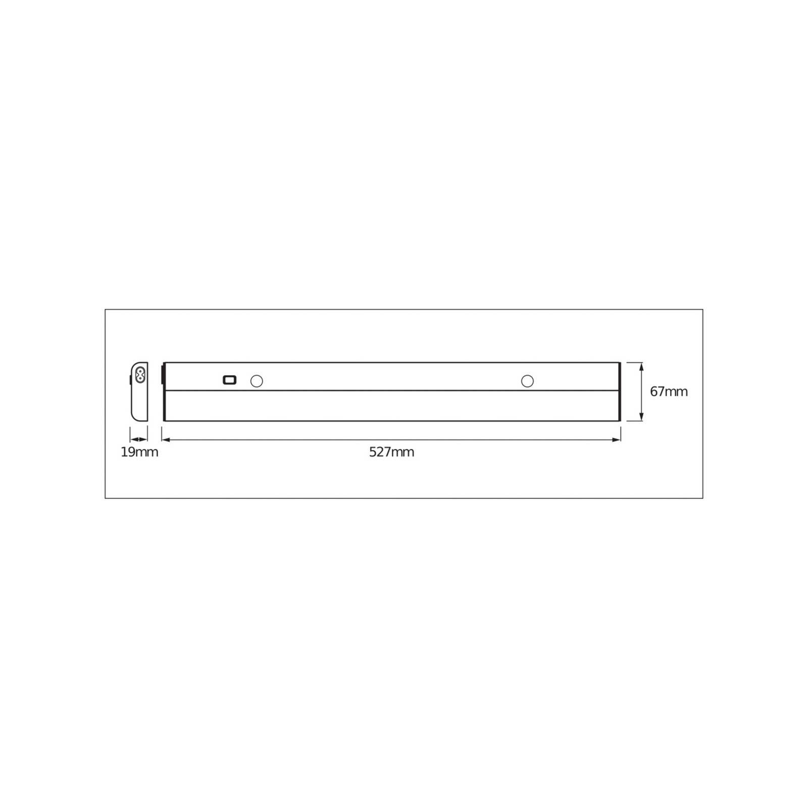 OSRAM LED-Sensor-Unterbauleuchte LINEAR FLAT, 4.000 K silber von Osram