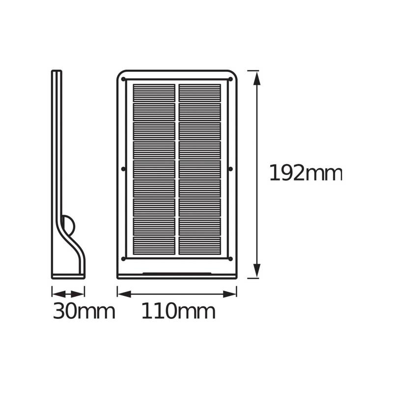 OSRAM LED-Solar-Außenwandleuchte DOORLED, weiß, Sensor, IP44 von Osram