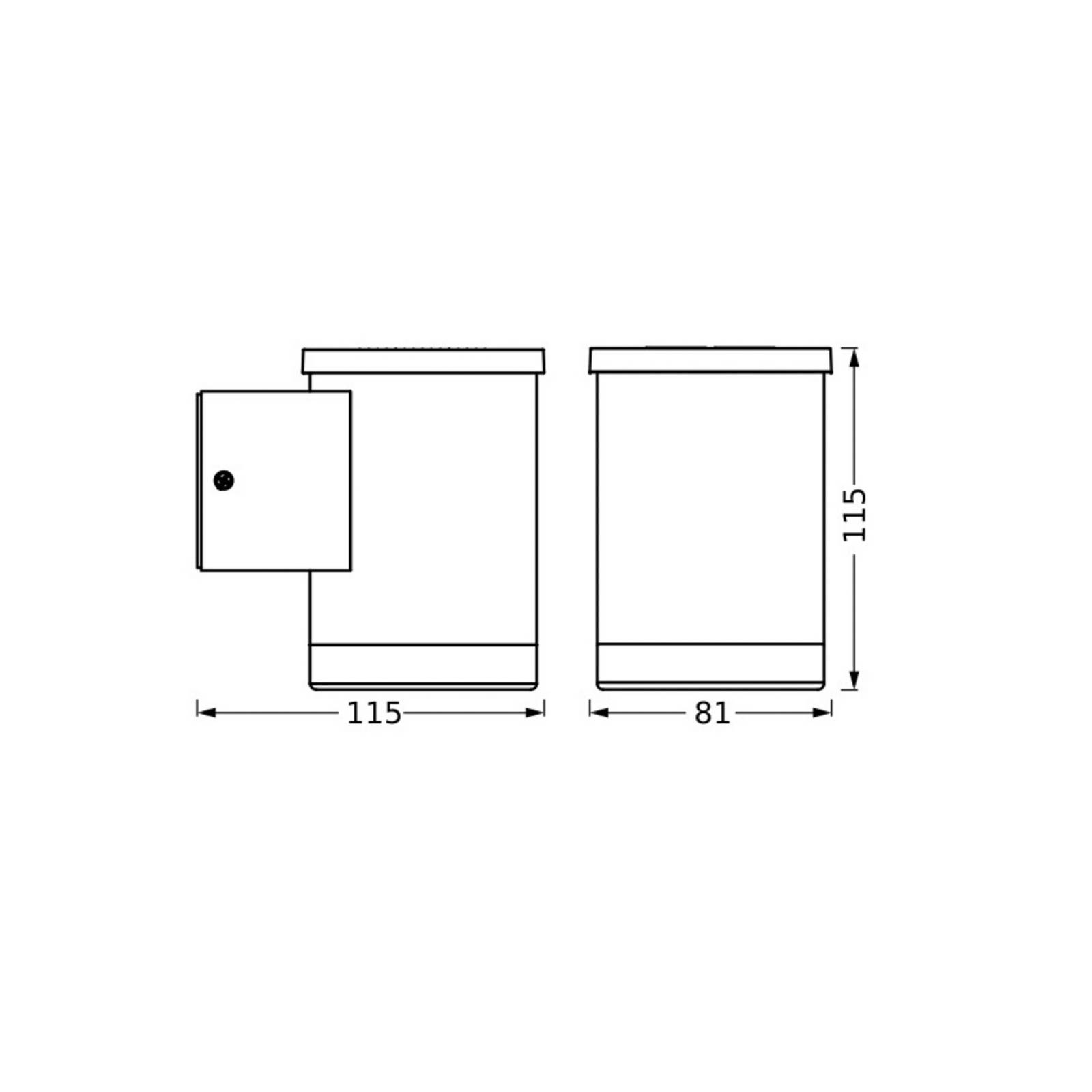OSRAM LED-Solar-Außenwandleuchte ENDURA STYLE OXFORD, grafit von Osram