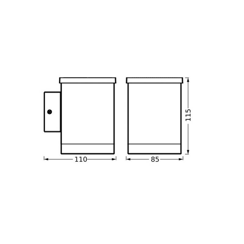 OSRAM LED-Solar-Außenwandleuchte ENDURA STYLE QUADRO, grafit OSRAM LED-Solar-Außenwandleuchte ENDURA STYLE QUADRO, grafit von Osram