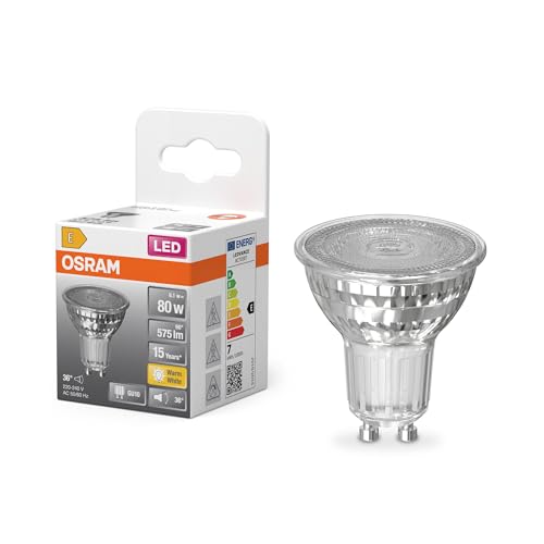 OSRAM LED-Spot Reflektor Star PAR16 80,2700 K warmweiß, 6,1 W, GU10, 36°, 575 lm, 15.000h, für Spotbeleuchtung, Akzentlicht, Geschäfte, Gastronomie OSRAM LED-Spot Reflektor Star PAR16 80,2700 K warmweiß, 6,1 W, GU10, 36°, 575 lm, 15.000h, für Spotbeleuchtung, Akzentlicht, Geschäfte, Gastronomie von Osram