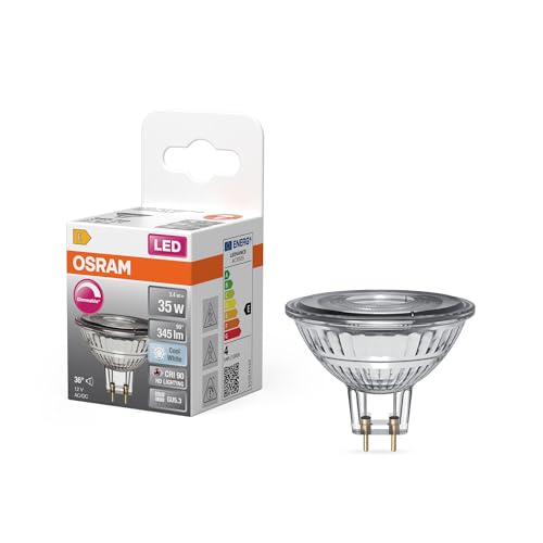 OSRAM LED-Spot Reflektor Superstar MR16 35 dimmbar, 4000 K neutralweiß, 3,4 W, GU5.3, 36°, 345 lm, 25.000h, Niedervolt, für Spotbeleuchtung OSRAM LED-Spot Reflektor Superstar MR16 35 dimmbar, 4000 K neutralweiß, 3,4 W, GU5.3, 36°, 345 lm, 25.000h, Niedervolt, für Spotbeleuchtung von Osram