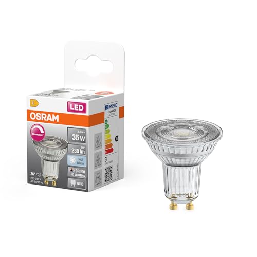 OSRAM LED-Spot Reflektor Superstar PAR16 35 dimmbar, 4000 K neutralweiß, 2,4 W, GU10, 36°, 230 lm, 15.000h, für Spotbeleuchtung, Akzentlicht OSRAM LED-Spot Reflektor Superstar PAR16 35 dimmbar, 4000 K neutralweiß, 2,4 W, GU10, 36°, 230 lm, 15.000h, für Spotbeleuchtung, Akzentlicht von Osram