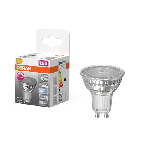 OSRAM LED-Spot Reflektor Superstar PAR16 50 dimmbar, 4000 K neutralweiß, 3,7 W, GU10, 36°, 350 lm, 15.000h, für Spotbeleuchtung, Akzentlicht OSRAM LED-Spot Reflektor Superstar PAR16 50 dimmbar, 4000 K neutralweiß, 3,7 W, GU10, 36°, 350 lm, 15.000h, für Spotbeleuchtung, Akzentlicht von Osram
