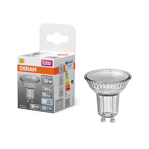 OSRAM LED-Spot Star PAR16 Reflektor, 4000 K neutralweiß, 3,7 W, GU10, 36°, 350 lm, klar, für Spotbeleuchtung, Akzentlicht, 15.000h OSRAM LED-Spot Star PAR16 Reflektor, 4000 K neutralweiß, 3,7 W, GU10, 36°, 350 lm, klar, für Spotbeleuchtung, Akzentlicht, 15.000h von Osram