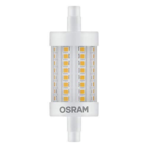 OSRAM LED Stablampe mit R7s Sockel, LED-Röhre mit 8 W-Glühbirne, Ersatz für 75W-Glühbirne, Warmweiß (2700K), 10-erer-Pack, 10er-Pack von Osram