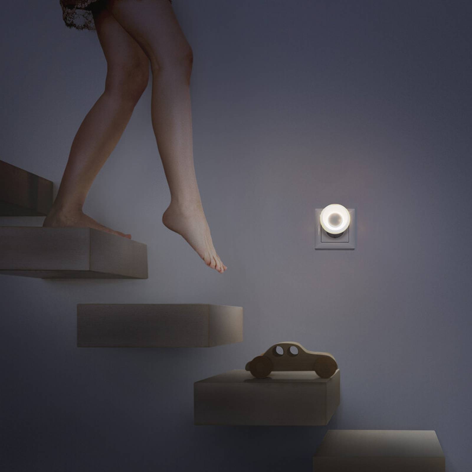 OSRAM LED-Steckdosennachtlicht LUNETTA BACKLIGHT weiß Sensor von Osram