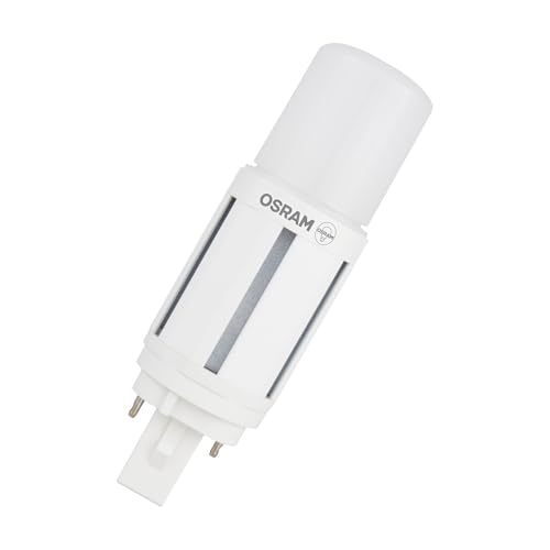 OSRAM LED Stiftsockellampe DULUX G24d 5,5W kaltweiß 6500K vertikal, LED Ersatz für KLL, IP20, quecksilberfrei, 30000 h, ideal für Flur, Gang, Hotel, Tageslichtweiß OSRAM LED Stiftsockellampe DULUX G24d 5,5W kaltweiß 6500K vertikal, LED Ersatz für KLL, IP20, quecksilberfrei, 30000 h, ideal für Flur, Gang, Hotel, Tageslichtweiß von Osram