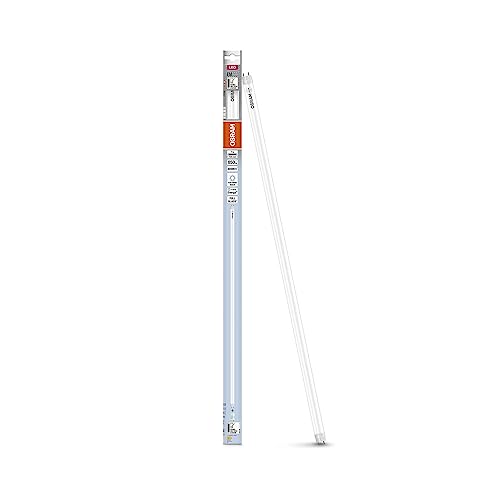 OSRAM LED TUBE T8 18 EM 720 mm, lineare LED-Röhre, 7W, 850lm, 4000K, kaltweißes Licht, LED-Ersatz für T8-Leuchtstoffröhren mit G13-Sockel, lange Lebensdauer, geringer Energieverbrauch,8-Pack von Osram