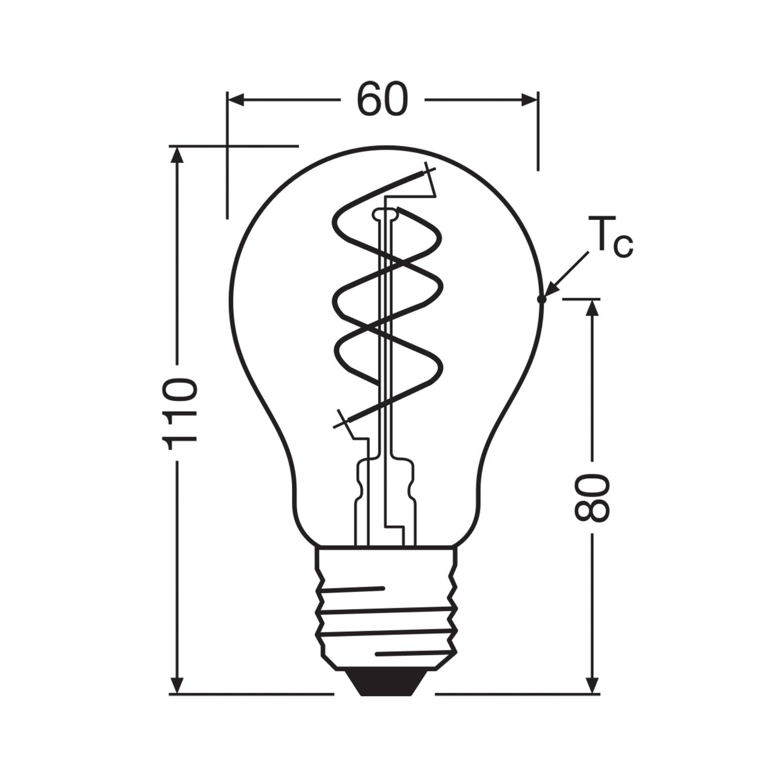 OSRAM LED Vintage E27 8W 2.200K Spiral Filament gold dim OSRAM LED Vintage E27 8W 2.200K Spiral Filament gold dim von Osram