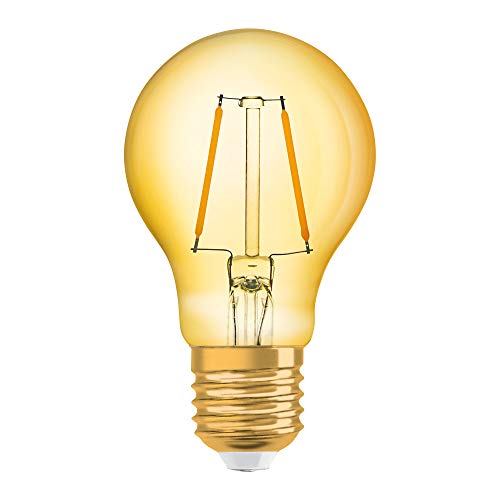 OSRAM LED Vintage Edition 1906, Sockel: E27, Nicht Dimmbar, Warmweiß, Filament Gold von Osram