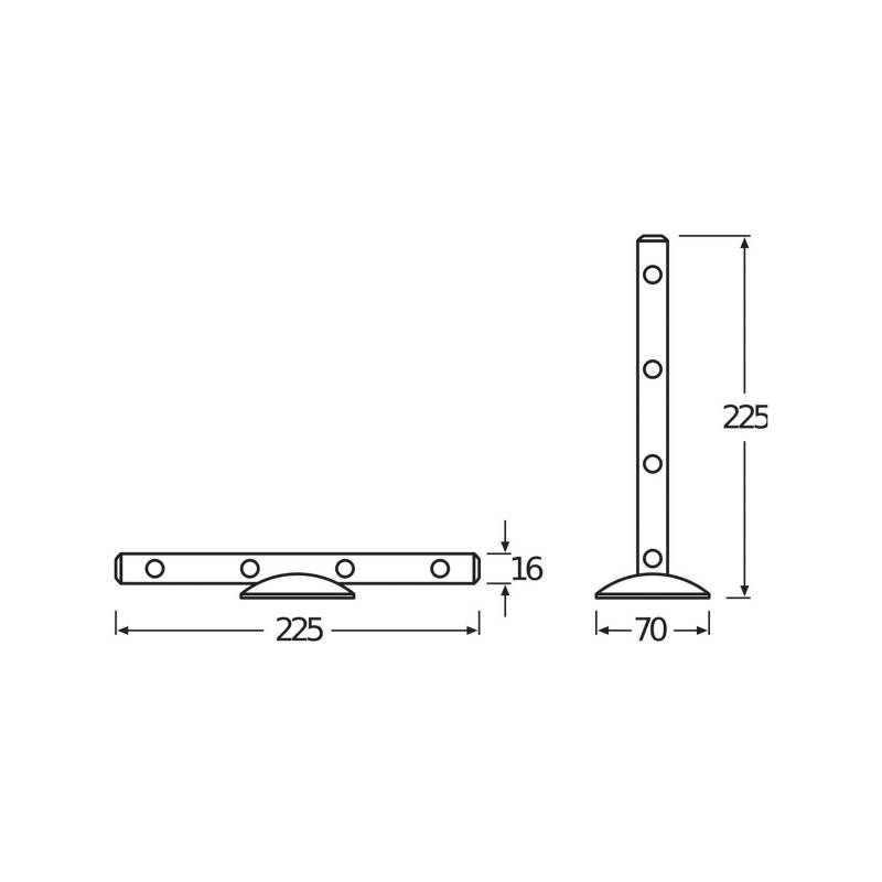 OSRAM LED-Wandleuchte LEDSTIXX, silber, Metall, Batterie von Osram