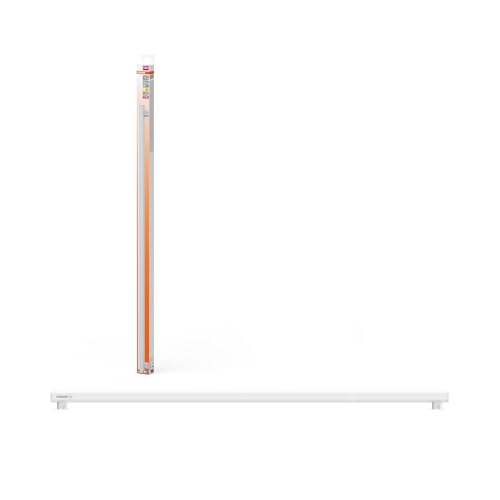 OSRAM LEDinestra stabförmige LED-Lampe aus gefrostetem Kunststoff, S14s Fassung, dimmbar, warmweißes Licht mit 2700 K, 100 cm lang, 9.9 W, 1055 lm, ausgezeichnete Farbwiedergabe mit CRI 90, EEK F. von Osram