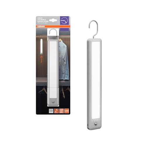 OSRAM LINEARLED Mobile Hängeleuchte mit Hängevorrichtung in Weiß, USB-Ladefunktion, Schalter und Bewegungssensor 3m Radius, IP20-Schutz für Innen OSRAM LINEARLED Mobile Hängeleuchte mit Hängevorrichtung in Weiß, USB-Ladefunktion, Schalter und Bewegungssensor 3m Radius, IP20-Schutz für Innen von Osram