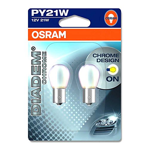 OSRAM Lampe 12V 21W Bau15s 2blis Diadem Chrome Gelb 4008321972774 von Osram