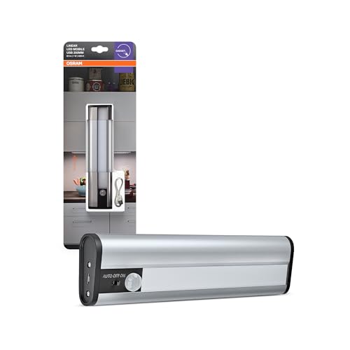 OSRAM LinearLED Mobile USB LED Unterbauleuchte 200, Wiederaufladbare LED Leuchte mit Bewegungssensor, Aluminium, IP20, 200x50x22 mm, USB-Akku OSRAM LinearLED Mobile USB LED Unterbauleuchte 200, Wiederaufladbare LED Leuchte mit Bewegungssensor, Aluminium, IP20, 200x50x22 mm, USB-Akku von Osram