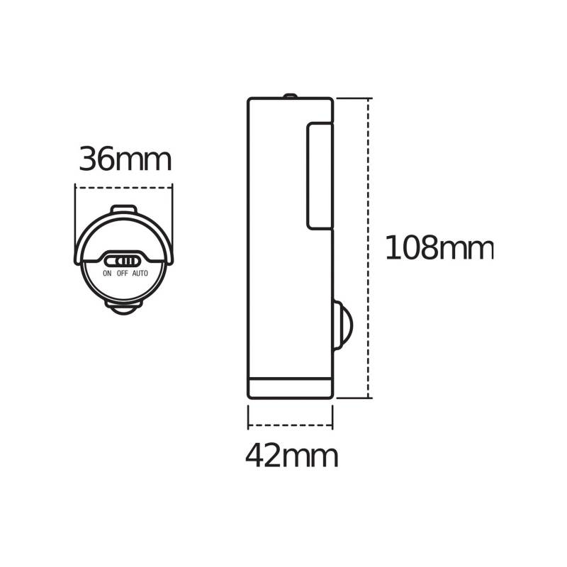 OSRAM Nachtlicht NIGHTLUX TORCH, weiß, Sensor, Batterie IP54 von Osram