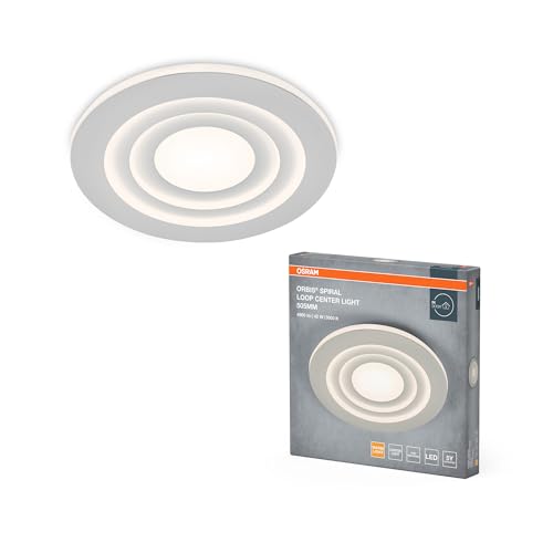 OSRAM ORBIS SPIRAL PULSE CL LED Deckenleuchte, weiß, 40W, 4000lm, 505mm Durchmesser, sehr homogene Lichtverteilung, direktes & indirektes Licht, integriertes LED-Modul, lange Lebensdauer, 3000K OSRAM ORBIS SPIRAL PULSE CL LED Deckenleuchte, weiß, 40W, 4000lm, 505mm Durchmesser, sehr homogene Lichtverteilung, direktes & indirektes Licht, integriertes LED-Modul, lange Lebensdauer, 3000K von Osram