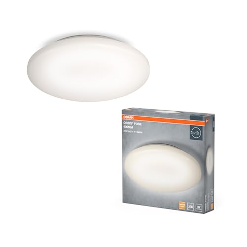 OSRAM Orbis Pure LED-Deckenleuchte Wandleuchte 400mm 24W, Anbauleuchte in Weiß mit Aluminiumgehäuse, IP20-Schutz, für dekorative Wohnbeleuchtung von Osram