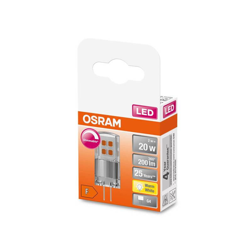 OSRAM PIN 12V LED-Stiftsockel G4 2W 200lm dimmbar von Osram