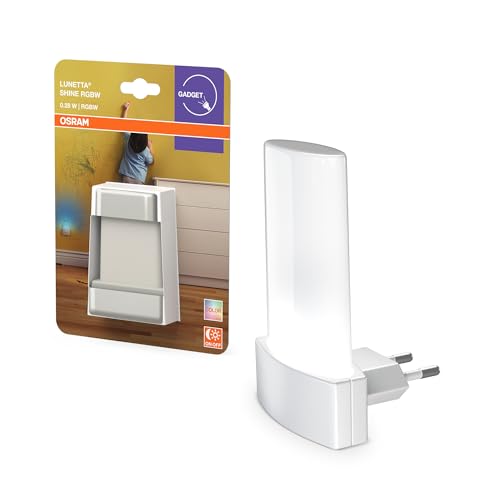 OSRAM RGB Steckdosen-Nachtlicht, RGB-Farbwechsel, Tageslichtsensor, 2700–6000K, 0,28W, Weiß, Schutzart IP20, für Kinderzimmer und Wohnbereiche OSRAM RGB Steckdosen-Nachtlicht, RGB-Farbwechsel, Tageslichtsensor, 2700–6000K, 0,28W, Weiß, Schutzart IP20, für Kinderzimmer und Wohnbereiche von Osram