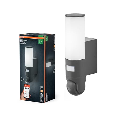 OSRAM SMART+ Außenwandleuchte mit steuerbarer HD-Kamera, Bewegungsmelder und WiFi-Steuerung, IP44-Schutz, für Eingang und Terrasse OSRAM SMART+ Außenwandleuchte mit steuerbarer HD-Kamera, Bewegungsmelder und WiFi-Steuerung, IP44-Schutz, für Eingang und Terrasse von Osram
