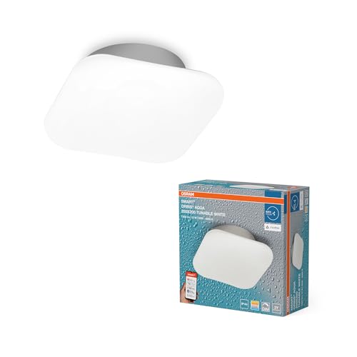 OSRAM SMART+ Matter over Wifi Orbis Aqua Decken-/Wandleuchte für das Badezimmer mit WLAN-Technologie, mit TW, dimmbar, IP44-Schutz OSRAM SMART+ Matter over Wifi Orbis Aqua Decken-/Wandleuchte für das Badezimmer mit WLAN-Technologie, mit TW, dimmbar, IP44-Schutz von Osram