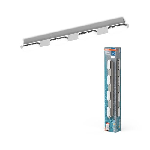 OSRAM SMART+ Matter over Wifi Orbis DUPLO dekorative Badezimmer-Wandleuchte 580mm in Silber, TW und dimmbar, IP44-Schutz, für Badezimmer von Osram