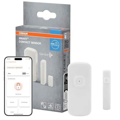 OSRAM SMART+ Sensor zur Erkennung offener Türen und Fenster mit WiFi-Technologie, nicht dimmbar, IP20, weiß, Kunststoff OSRAM SMART+ Sensor zur Erkennung offener Türen und Fenster mit WiFi-Technologie, nicht dimmbar, IP20, weiß, Kunststoff von Osram