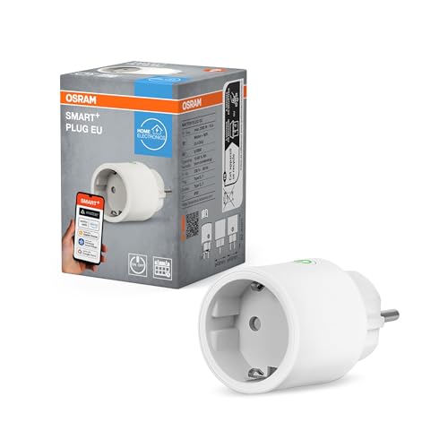 OSRAM SMART+ Smarte Steckdose mit Matter over WiFi, entwickelt für Alexa - einfaches Setup per Klick, bindet konventionelle Geräte mit bis zu 2.300W ins Smart Home ein, 1er-Pack OSRAM SMART+ Smarte Steckdose mit Matter over WiFi, entwickelt für Alexa - einfaches Setup per Klick, bindet konventionelle Geräte mit bis zu 2.300W ins Smart Home ein, 1er-Pack von Osram