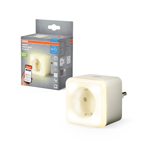 OSRAM SMART+ WIFI EU-Steckdose mit Nachtlicht in Weiß, IP20-Schutz, für Integration von Geräten ins Smart Home und Sicherheit OSRAM SMART+ WIFI EU-Steckdose mit Nachtlicht in Weiß, IP20-Schutz, für Integration von Geräten ins Smart Home und Sicherheit von Osram