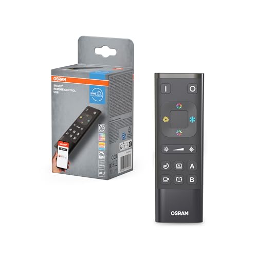 OSRAM SMART+ WIFI Fernbedienung, aufladbar mit USB-C in Schwarz, IP20-Schutz, zur intelligenten Steuerung Automatisierung von Smart-Home-Systemen OSRAM SMART+ WIFI Fernbedienung, aufladbar mit USB-C in Schwarz, IP20-Schutz, zur intelligenten Steuerung Automatisierung von Smart-Home-Systemen von Osram