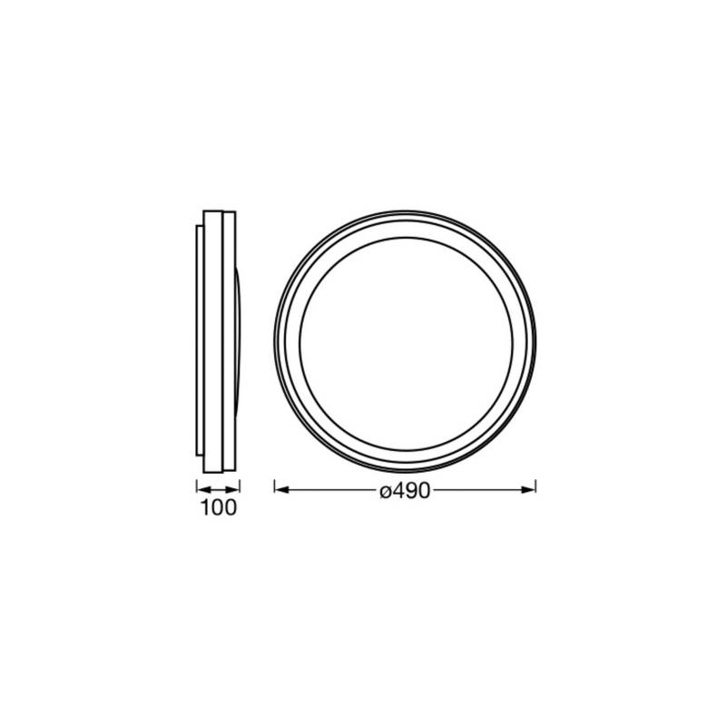 OSRAM SMART+ WiFi Deckenlampe ORBIS ZEST, weiß 50 cm RGB CCT von Osram