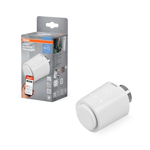 OSRAM SMART+ WiFi Heizkörperthermostat in Weiß, 1er-Pack, mit IP20-Schutz, für Smart Home im Innenbereich OSRAM SMART+ WiFi Heizkörperthermostat in Weiß, 1er-Pack, mit IP20-Schutz, für Smart Home im Innenbereich von Osram
