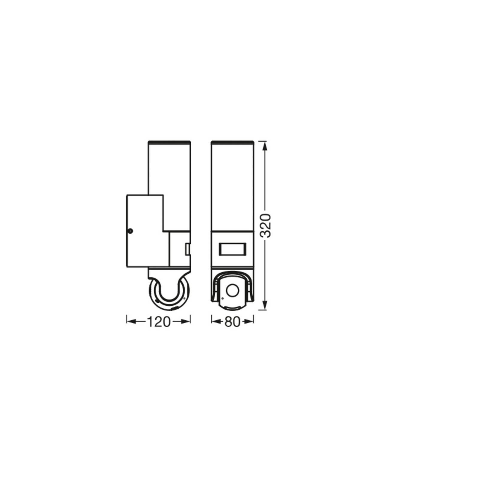 OSRAM SMART+ WiFi LED-Außenkamera, dunkelgrau, Sensor, IP44 von OSRAM SMART+