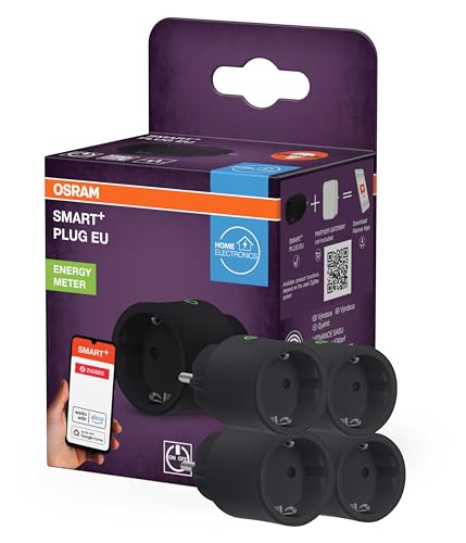 OSRAM SMART+ ZIGBEE EU-Steckdose in Schwarz, intelligente Steckdose mit Energieverbrauchskontrolle und ZigBee-Technologie zur Einbindung von elektrischen Geräten ins Smart-Home-System OSRAM SMART+ ZIGBEE EU-Steckdose in Schwarz, intelligente Steckdose mit Energieverbrauchskontrolle und ZigBee-Technologie zur Einbindung von elektrischen Geräten ins Smart-Home-System von Osram