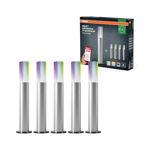 OSRAM SMART+ Zigbee dekorative Outdoor-Poles 5 Pole mit RGB + Weiß dimmbar in Grau aus Aluminium, IP65-Schutz, für Garten und Balkon OSRAM SMART+ Zigbee dekorative Outdoor-Poles 5 Pole mit RGB + Weiß dimmbar in Grau aus Aluminium, IP65-Schutz, für Garten und Balkon von Osram