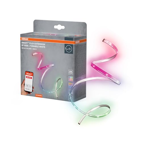 OSRAM SMART+ Zigbee flexible LED-Strips 2 Pole, Extension in Transparent, IP20-Schutz, für Allgemeinbeleuchtung OSRAM SMART+ Zigbee flexible LED-Strips 2 Pole, Extension in Transparent, IP20-Schutz, für Allgemeinbeleuchtung von Osram
