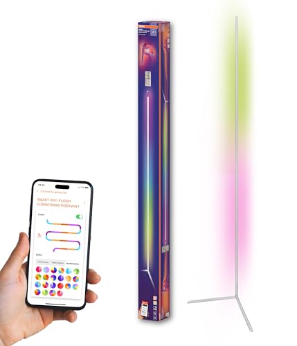 OSRAM SMART WIFI MATTER FLOOR CORNER SLIM WITH REMOTE CONTROL White 2000mm RGB + TW OSRAM SMART WIFI MATTER FLOOR CORNER SLIM WITH REMOTE CONTROL White 2000mm RGB + TW von Osram