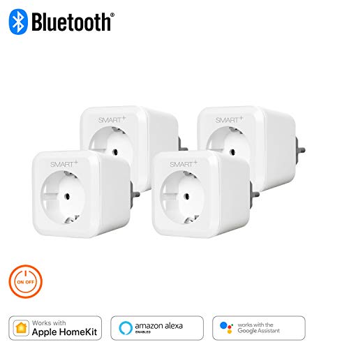 OSRAM SMART+ Plug, Bluetooth schaltbare Steckdose, fernbedienbar, für die Lichtsteuerung in Ihrem Smart Home, 4er Pack, Kompatibel mit Apple Homekit und LEDVANCE Smart+ App für Android von Osram