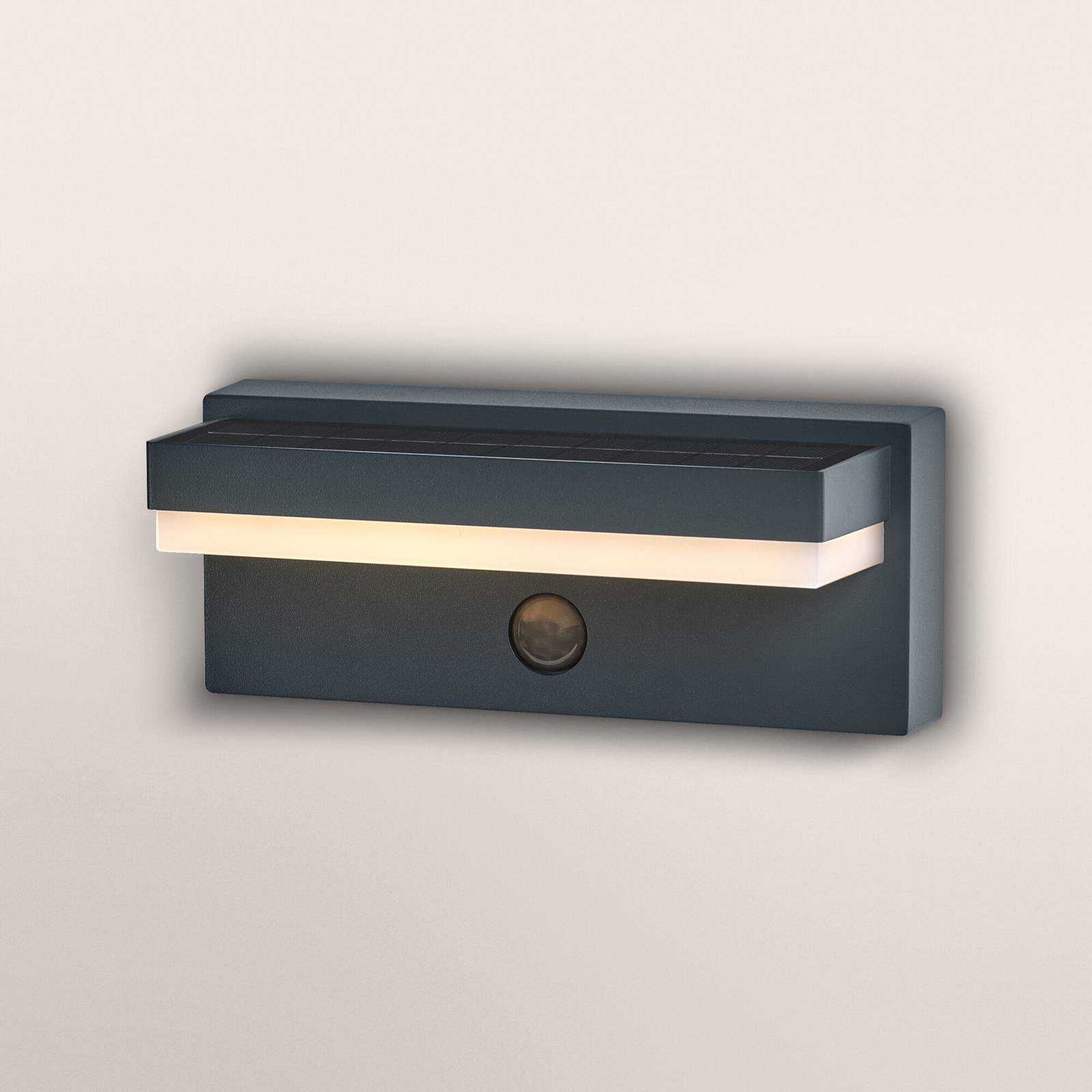 OSRAM Solarleuchte ENDURA STYLE ROBUST grau, Sensor IP54 USB von Osram