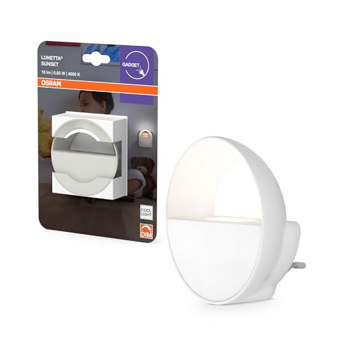 OSRAM Steckdosen-Nachtlicht mit Touch-Dimmer, Dämmerungssensor und Tag-Nacht-Automatik, 4000K neutralweiß, für Flur und Kinderzimmer OSRAM Steckdosen-Nachtlicht mit Touch-Dimmer, Dämmerungssensor und Tag-Nacht-Automatik, 4000K neutralweiß, für Flur und Kinderzimmer von Osram