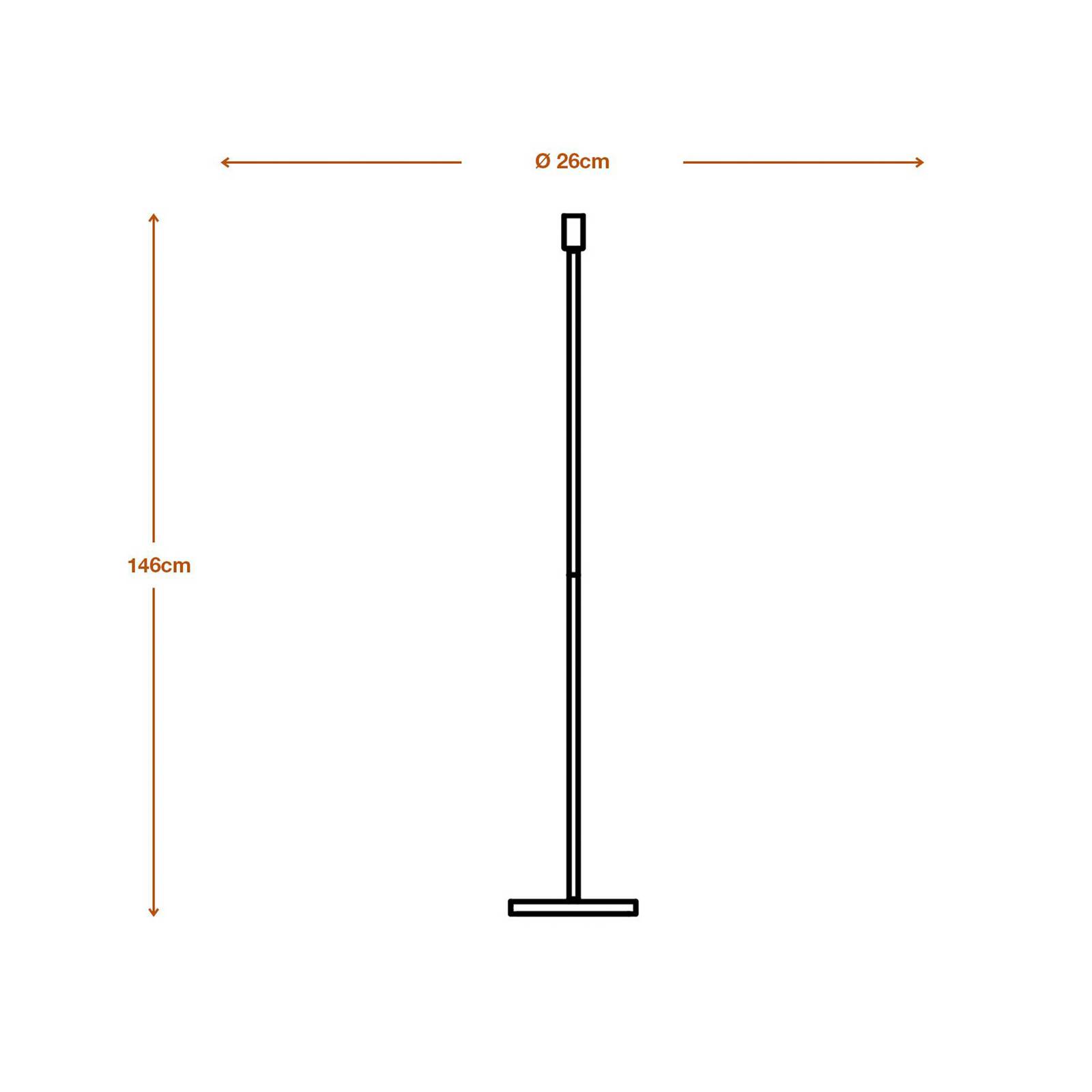 OSRAM Stehlampe DECOR STICK, dunkelgrau, Höhe 146 cm 1 x E27 von Osram
