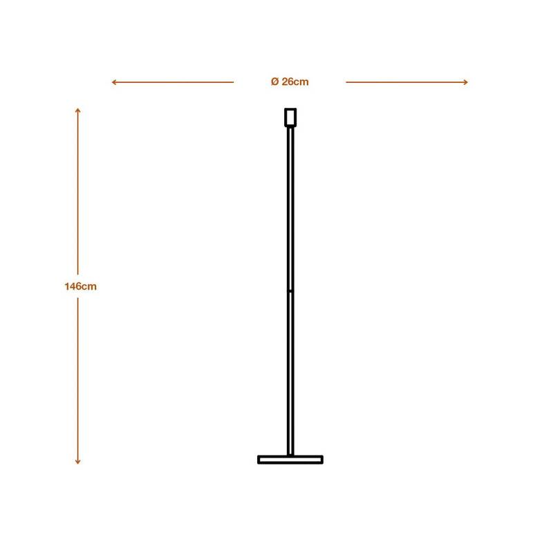 OSRAM Stehlampe DECOR STICK, dunkelgrau, Höhe 146 cm 1 x E27 von Osram